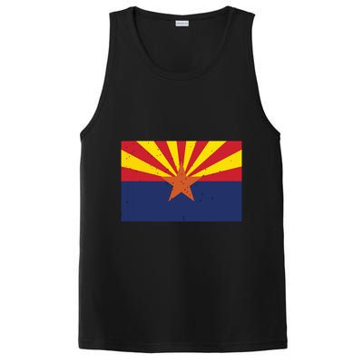 State Flag Tees Vintage Arizona Az State Flag PosiCharge Competitor Tank