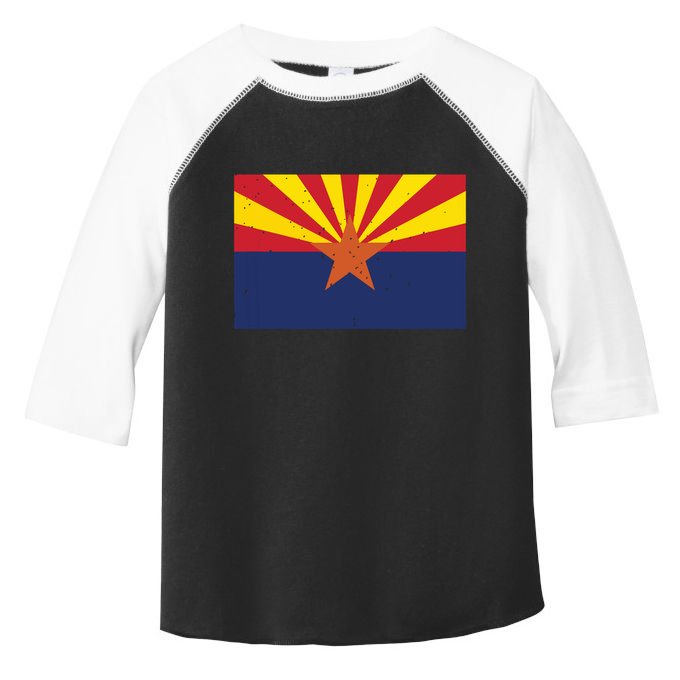 State Flag Tees Vintage Arizona Az State Flag Toddler Fine Jersey T-Shirt