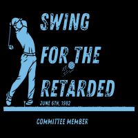 Swing For The Retarded June 6th 1982 Golf Backpack