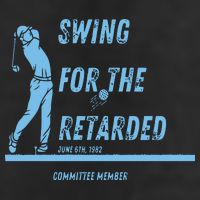 Swing For The Retarded June 6th 1982 Golf Adult Drive Performance Visor