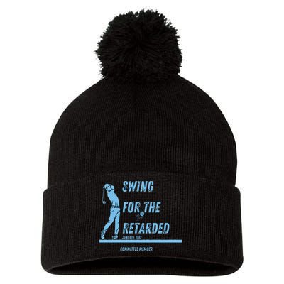 Swing For The Retarded June 6th 1982 Golf Pom Pom 12in Knit Beanie