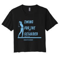 Swing For The Retarded June 6th 1982 Golf Women's Crop Top Tee