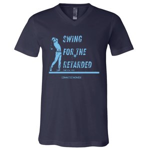 Swing For The Retarded June 6th 1982 Golf V-Neck T-Shirt