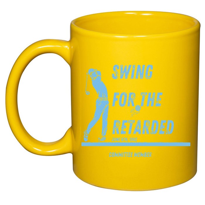 Swing For The Retarded June 6th 1982 Golf 11oz C Handle Ceramic Mug