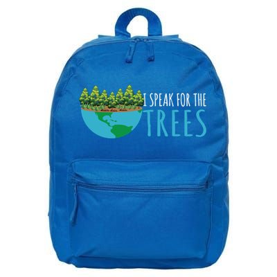 Speak For The Trees Activists Environt Earth Day Meaningful Gift 16 in Basic Backpack