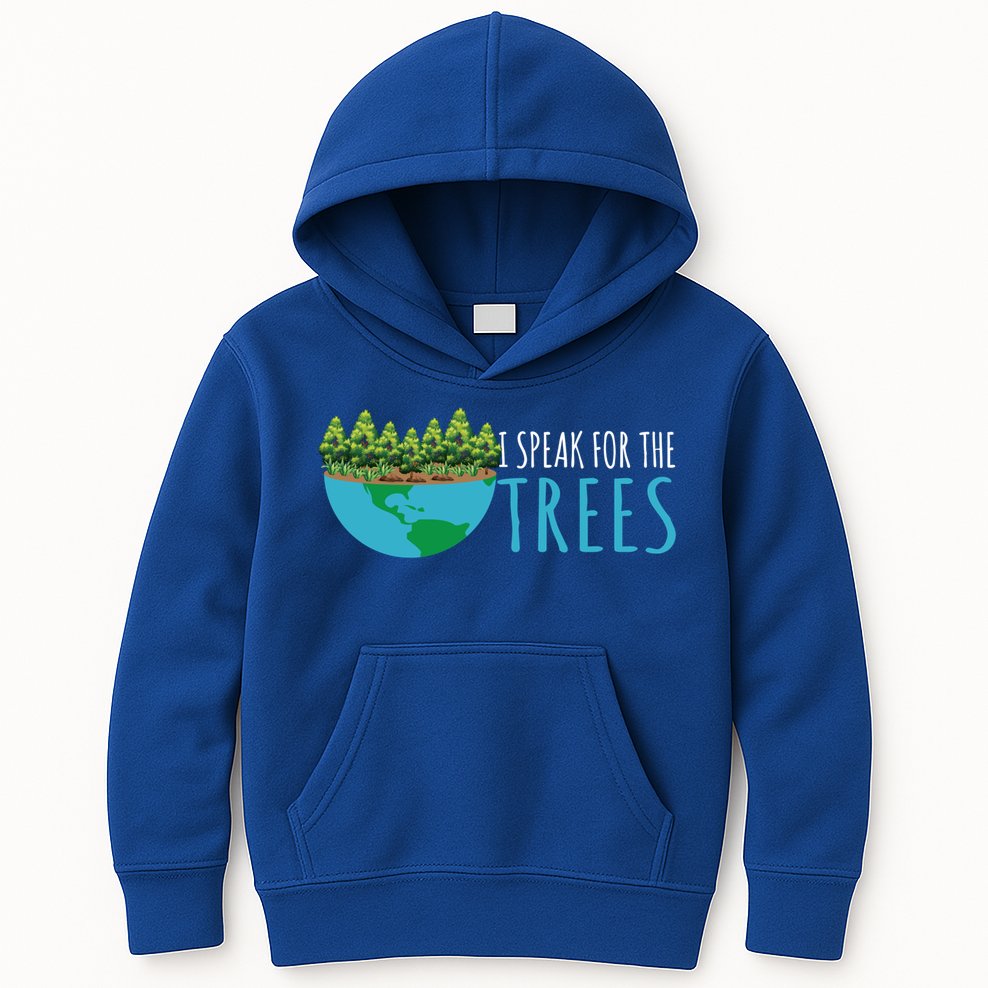 Speak For The Trees Activists Environt Earth Day Meaningful Gift Kids Hoodie