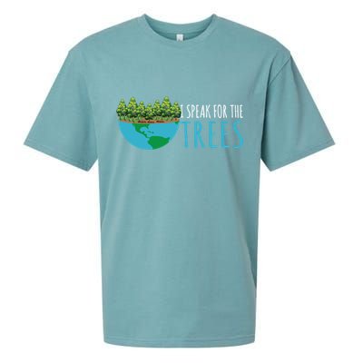 Speak For The Trees Activists Environt Earth Day Meaningful Gift Sueded Cloud Jersey T-Shirt