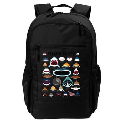 Shark Faces Type Of Shark Shark Faces Of All Kinds Backpack