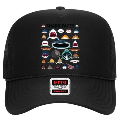 Shark Faces Type Of Shark Shark Faces Of All Kinds Trucker Hat
