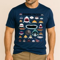 Shark Faces Type Of Shark Shark Faces Of All Kinds Performance Shirt