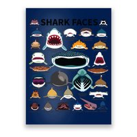 Shark Faces Type Of Shark Shark Faces Of All Kinds Poster