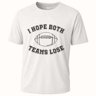 Sarcastic Football Tailgating Party I Hope Both Teams Lose Performance Shirt