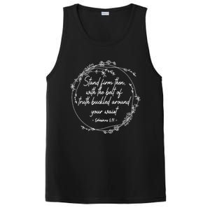 Stand Firm Then With The Belt Of Truth God Bible Christian Cool Gift PosiCharge Competitor Tank