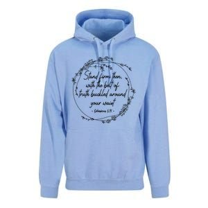 Stand Firm Then With The Belt Of Truth God Bible Christian Cool Gift Unisex Surf Hoodie