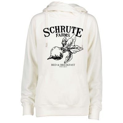 Schrute Farms The Office Schrute Farms Bed And Breakfast Womens Funnel Neck Pullover Hood