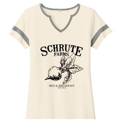 Schrute Farms The Office Schrute Farms Bed And Breakfast Ladies Halftime Notch Neck Tee