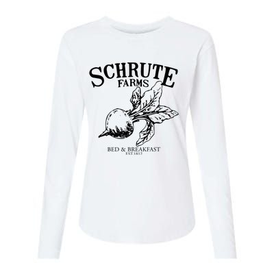 Schrute Farms The Office Schrute Farms Bed And Breakfast Womens Cotton Relaxed Long Sleeve T-Shirt