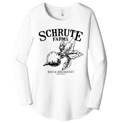 Schrute Farms The Office Schrute Farms Bed And Breakfast Women's Perfect Tri Tunic Long Sleeve Shirt