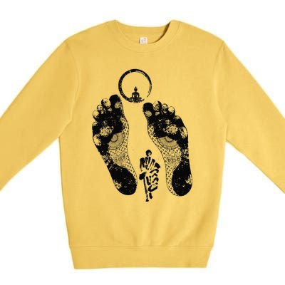 Sunburnt Footprints Thich Minh Tue Vietnamese Monks Moving Premium Crewneck Sweatshirt