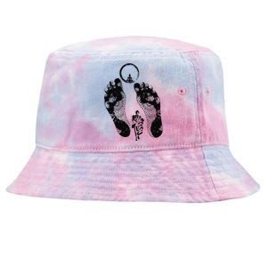 Sunburnt Footprints Thich Minh Tue Vietnamese Monks Moving Tie-Dyed Bucket Hat