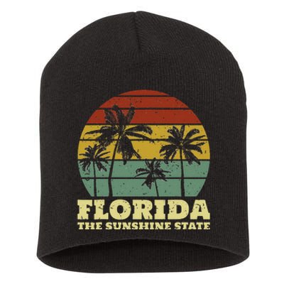 Summer Florida The Sunshine State Surf Style Short Acrylic Beanie