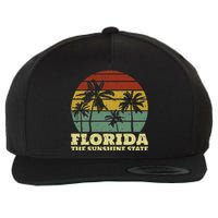 Summer Florida The Sunshine State Surf Style Wool Snapback Cap