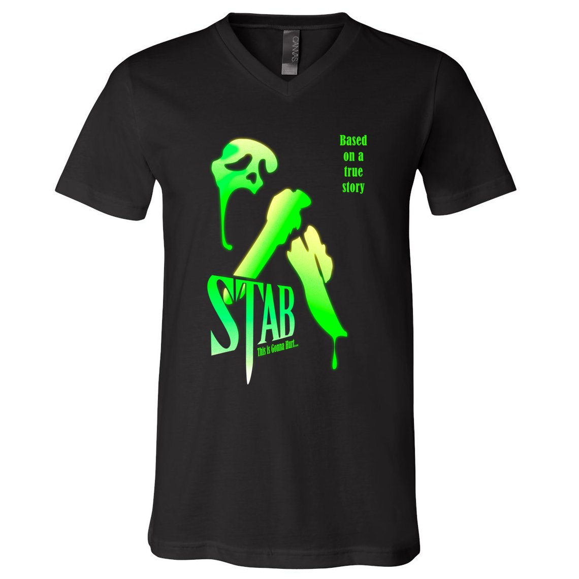 Stab (From The Scream Movie) V-Neck T-Shirt