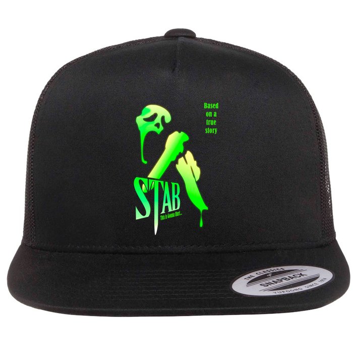 Stab (From The Scream Movie) Flat Bill Trucker Hat