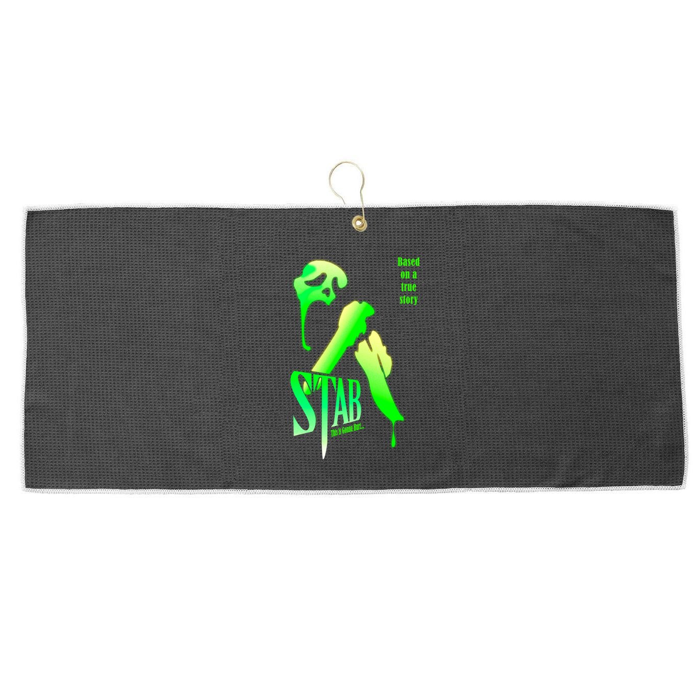 Stab (From The Scream Movie) Large Microfiber Waffle Golf Towel