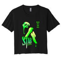 Stab (From The Scream Movie) Women's Crop Top Tee