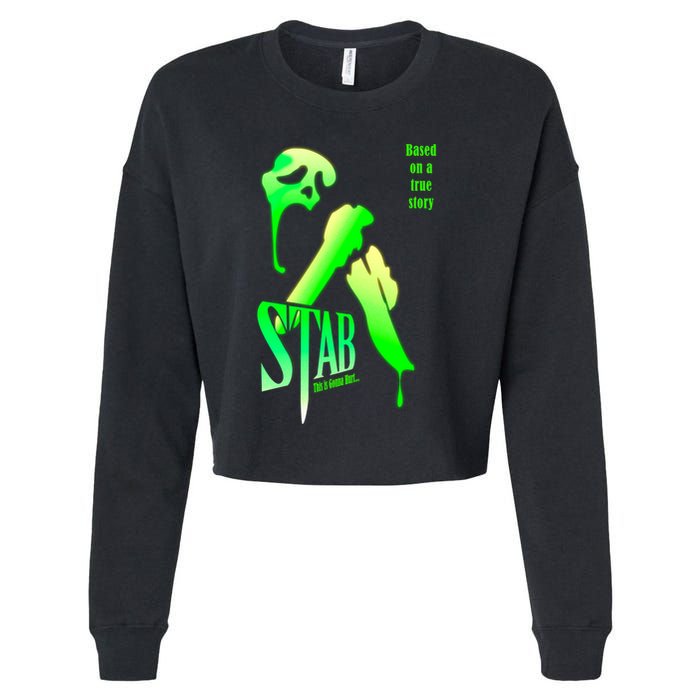 Stab (From The Scream Movie) Cropped Pullover Crew
