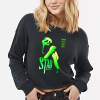 Stab (From The Scream Movie) Cropped Pullover Crew