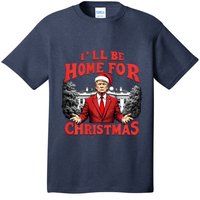 Santa Funny Trump ILl Be Home For Christmas Xmas Pajamas T-Shirt