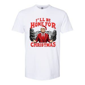 Santa Funny Trump ILl Be Home For Christmas Xmas Pajamas Softstyle CVC T-Shirt