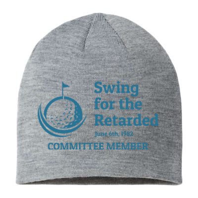 Swing For The Retarded Golf Ball Golf Sustainable Beanie