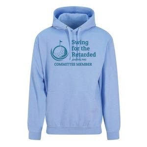 Swing For The Retarded Golf Ball Golf Unisex Surf Hoodie