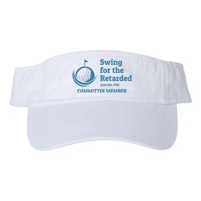 Swing For The Retarded Golf Ball Golf Valucap Bio-Washed Visor