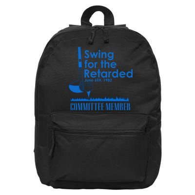 Swing For The Retarded 16 in Basic Backpack