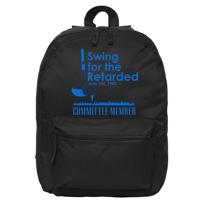 Swing For The Retarded 16 in Basic Backpack
