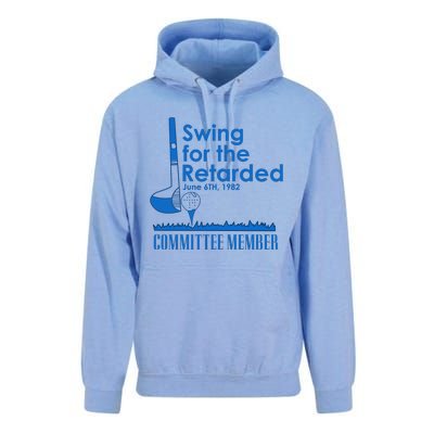 Swing For The Retarded Unisex Surf Hoodie