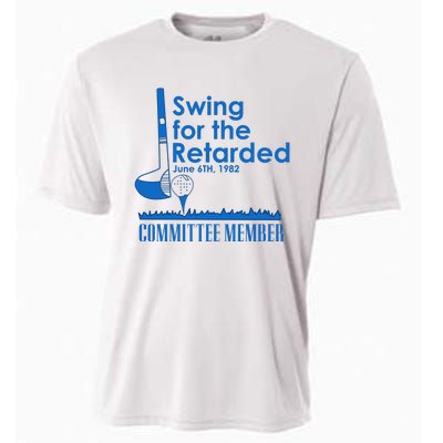 Swing For The Retarded Cooling Performance Crew T-Shirt