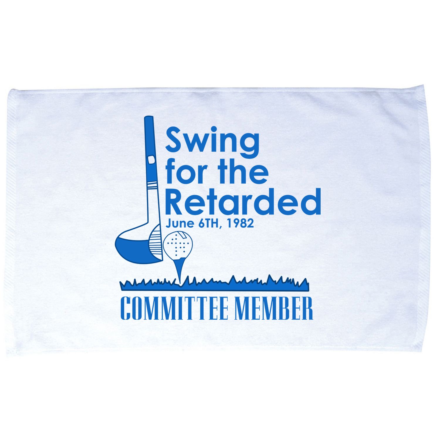 Swing For The Retarded Microfiber Hand Towel