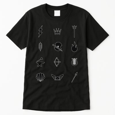Symbols For The 12 Gods & Goddesses Tall T-Shirt