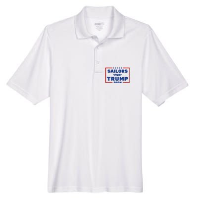 Sailors For Trump 2024 Men's Origin Performance Pique Polo