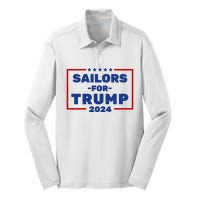 Sailors For Trump 2024 Silk Touch Performance Long Sleeve Polo