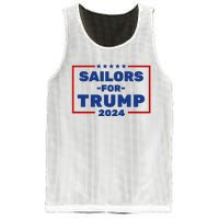 Sailors For Trump 2024 Mesh Reversible Basketball Jersey Tank