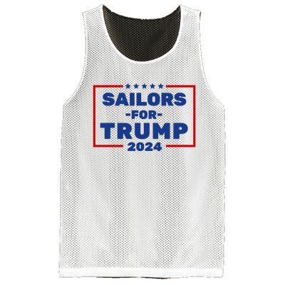 Sailors For Trump 2024 Mesh Reversible Basketball Jersey Tank