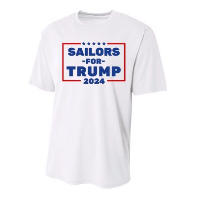 Sailors For Trump 2024 Performance Sprint T-Shirt