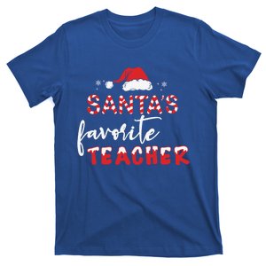 Santas Favorite Teacher Gift T-Shirt