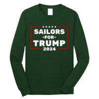 Sailors For Trump 2024 Long Sleeve Shirt